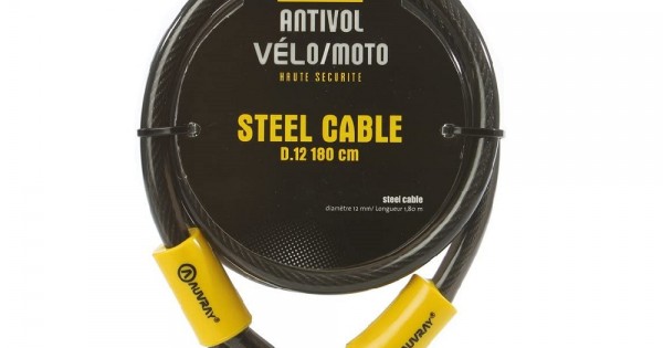 Câble Antivol Steelcable 9 m Auvray moto 